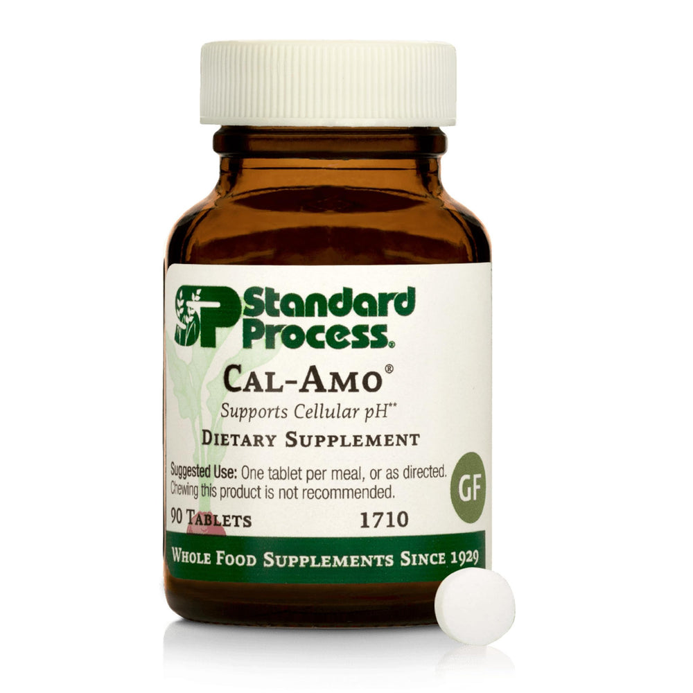 Bottle label for Standard Process Cal-Amo 90 tablets