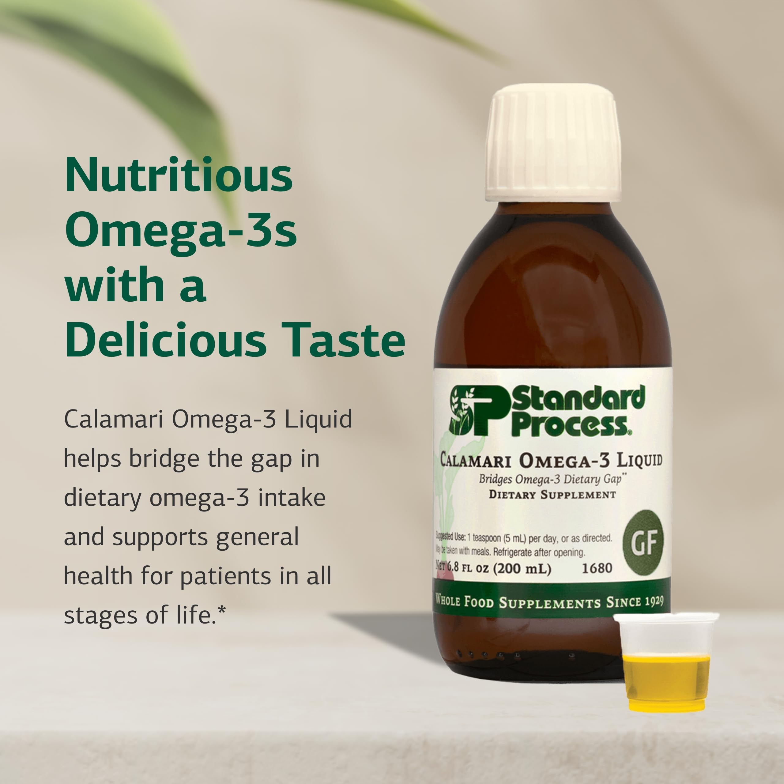 Serving spoon with Calamari Omega-3 Liquid