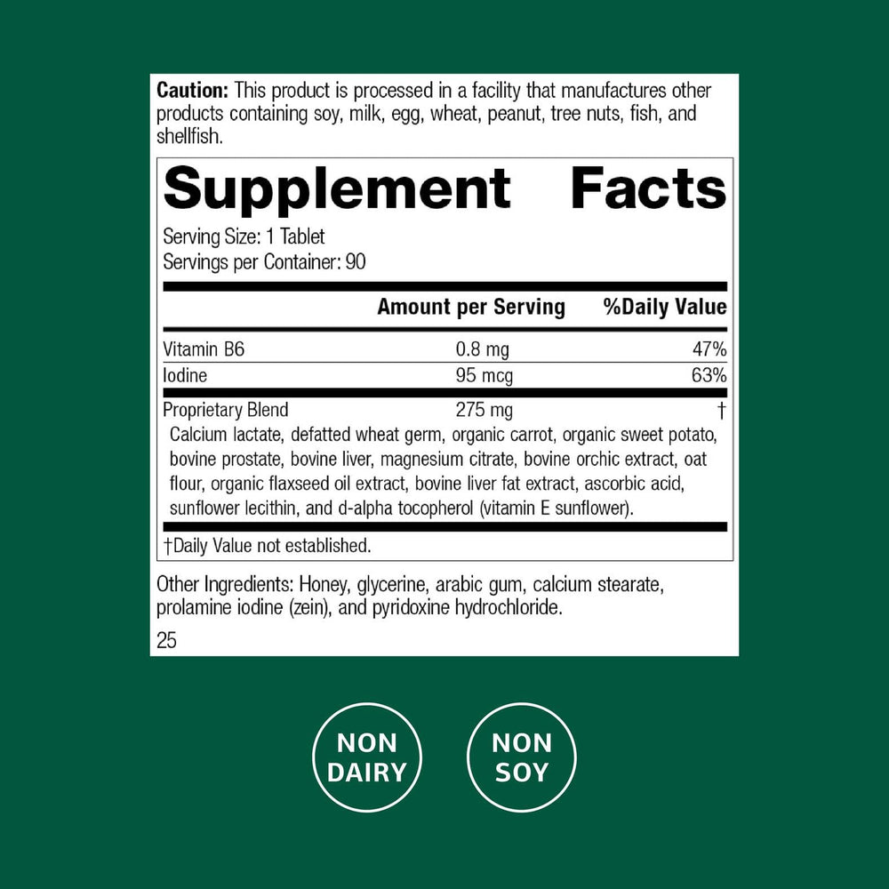 Cataplex F label with product details