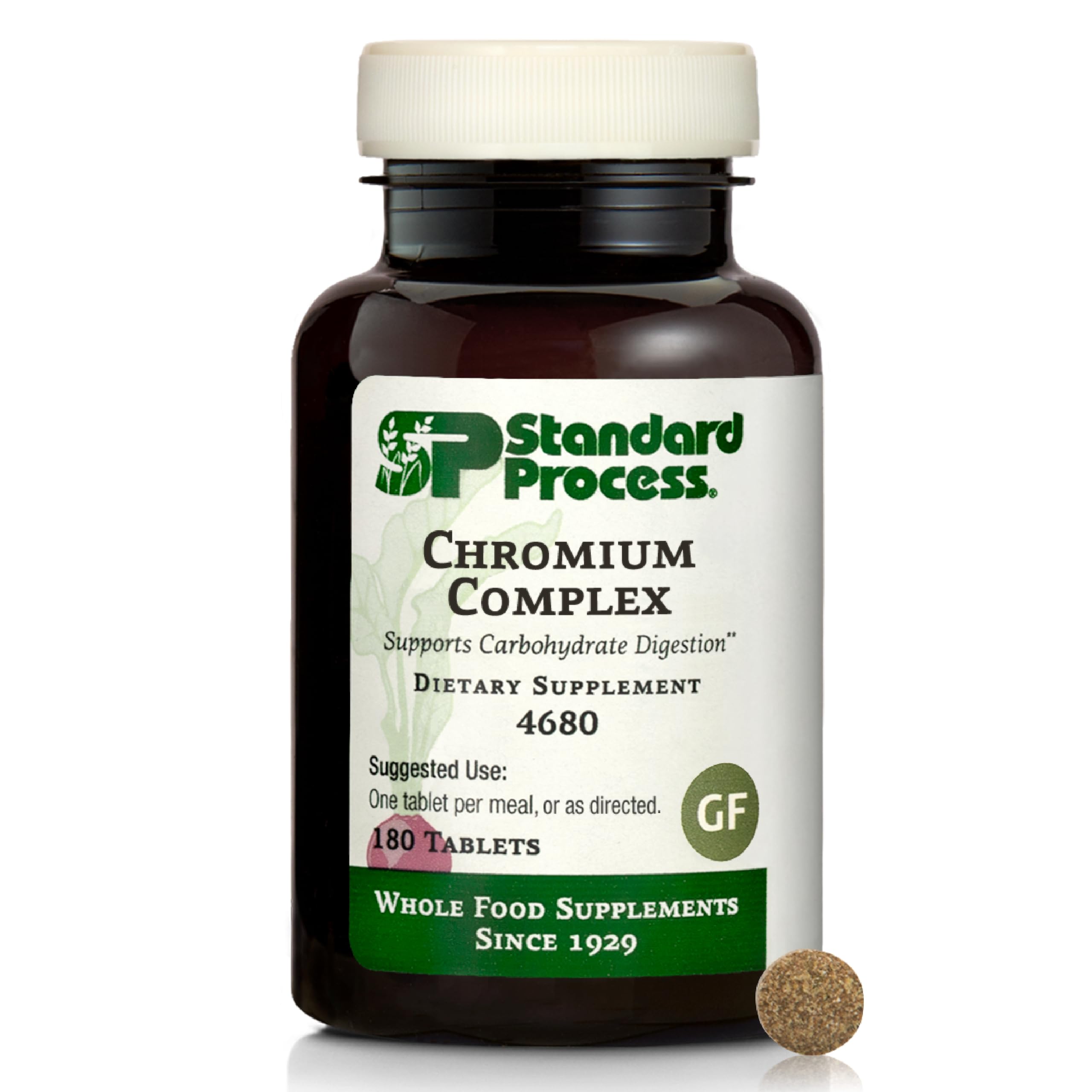 Standard Process Chromium Complex bottle with 180 tablets