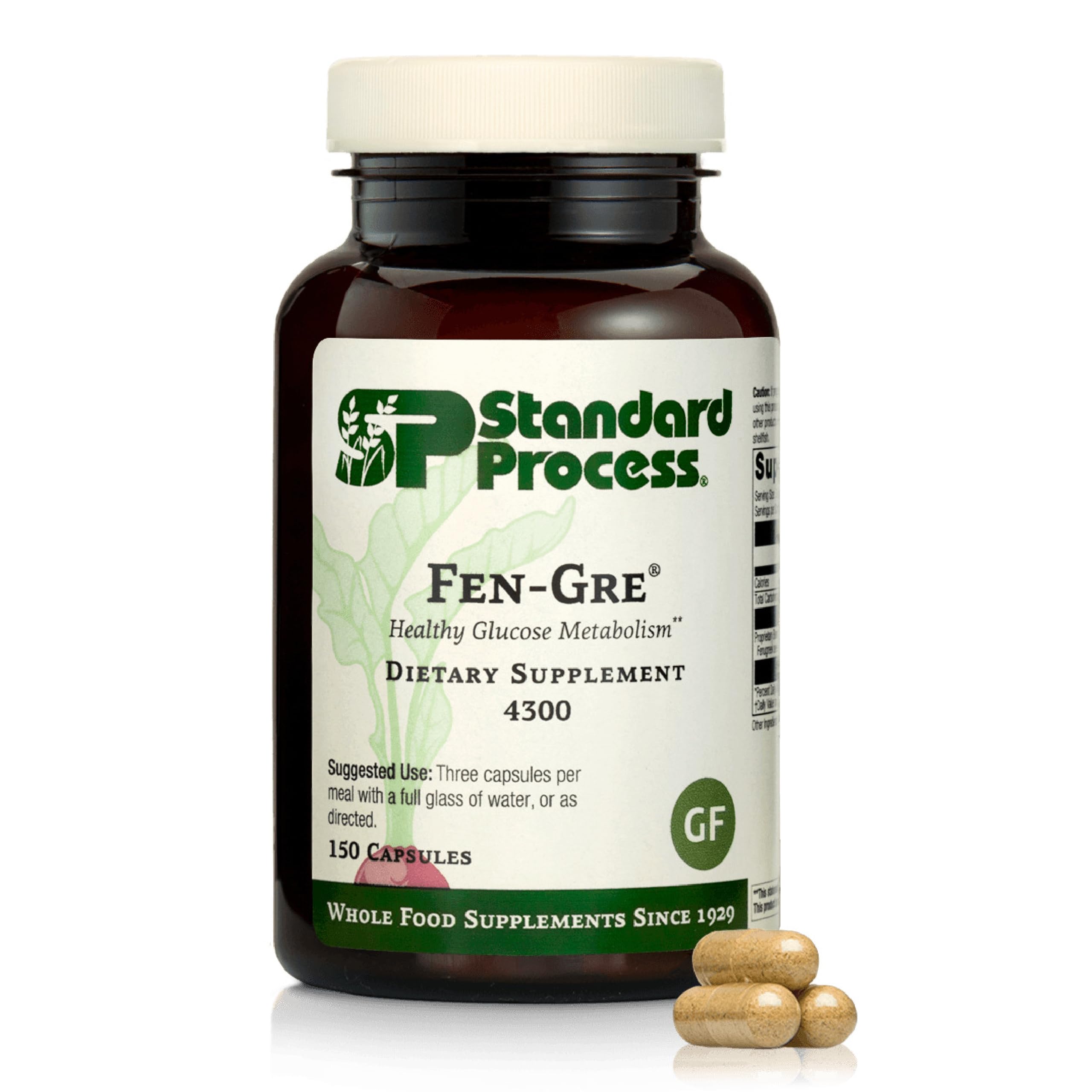 Fen-Gre bottle label with Standard Process branding