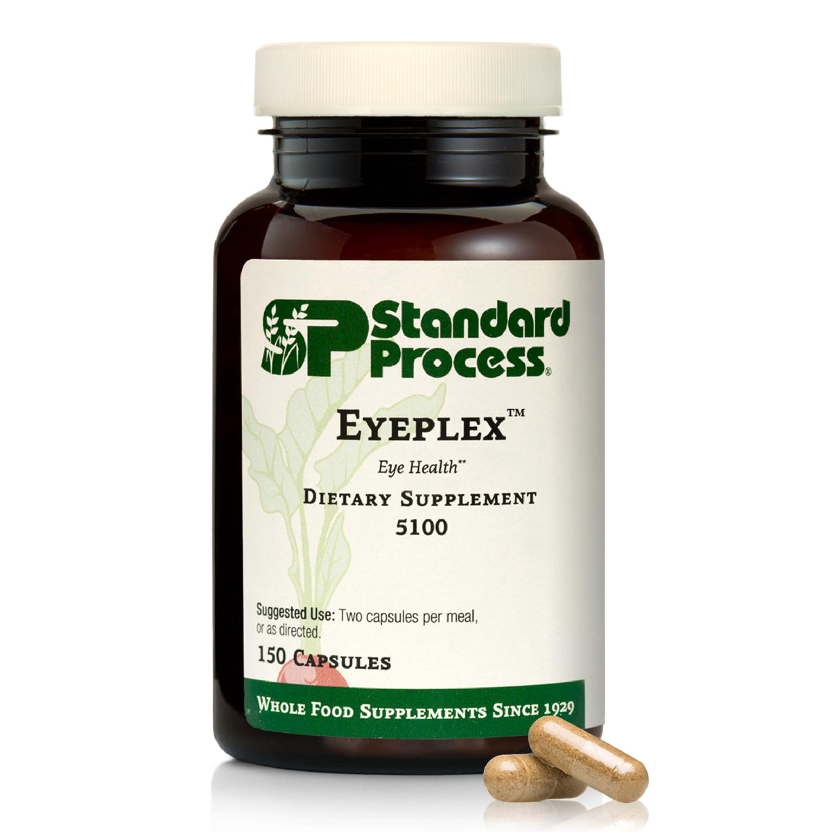 Standard Process Iplex bottle front promoting eye health support.