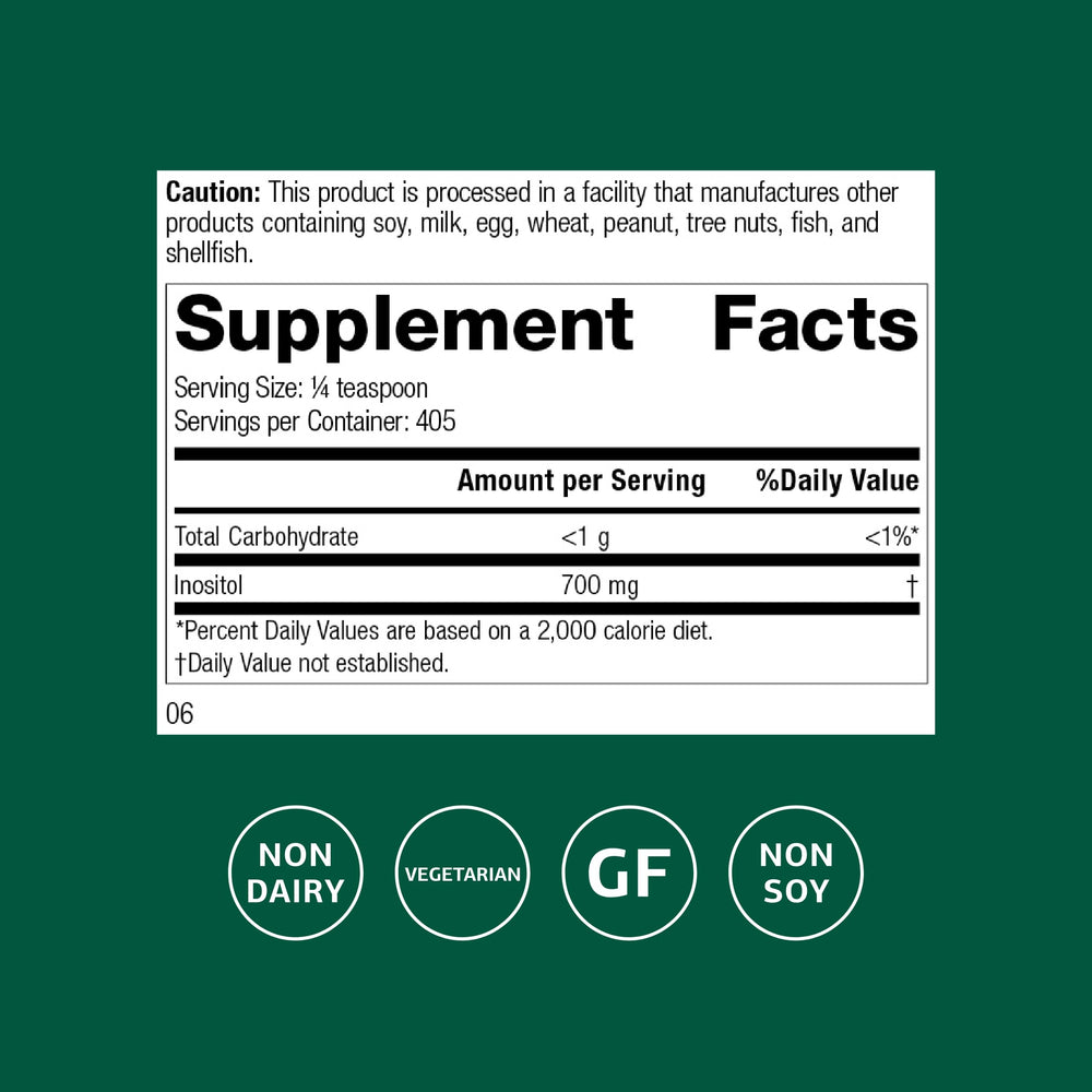 Packaging for Standard Process Inositol Powder 10 oz