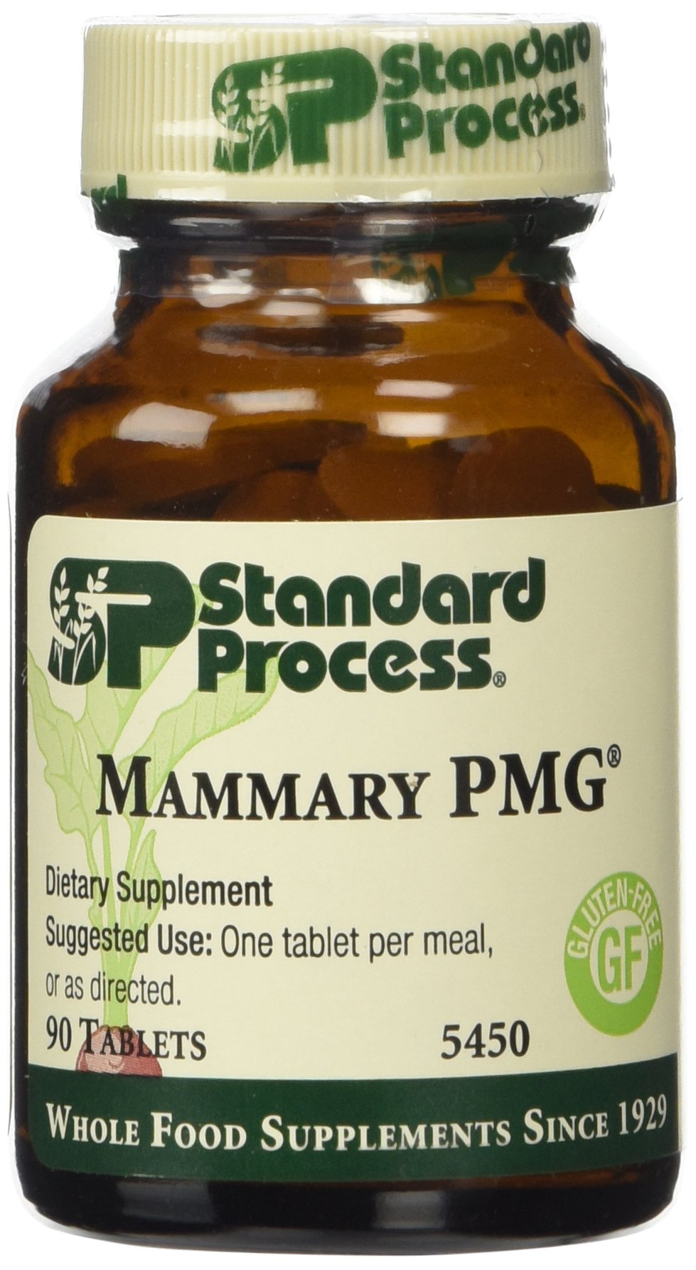 Standard Process Mammary PMG bottle label
