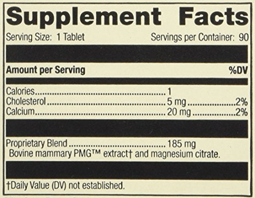Close-up of Mammary PMG tablets