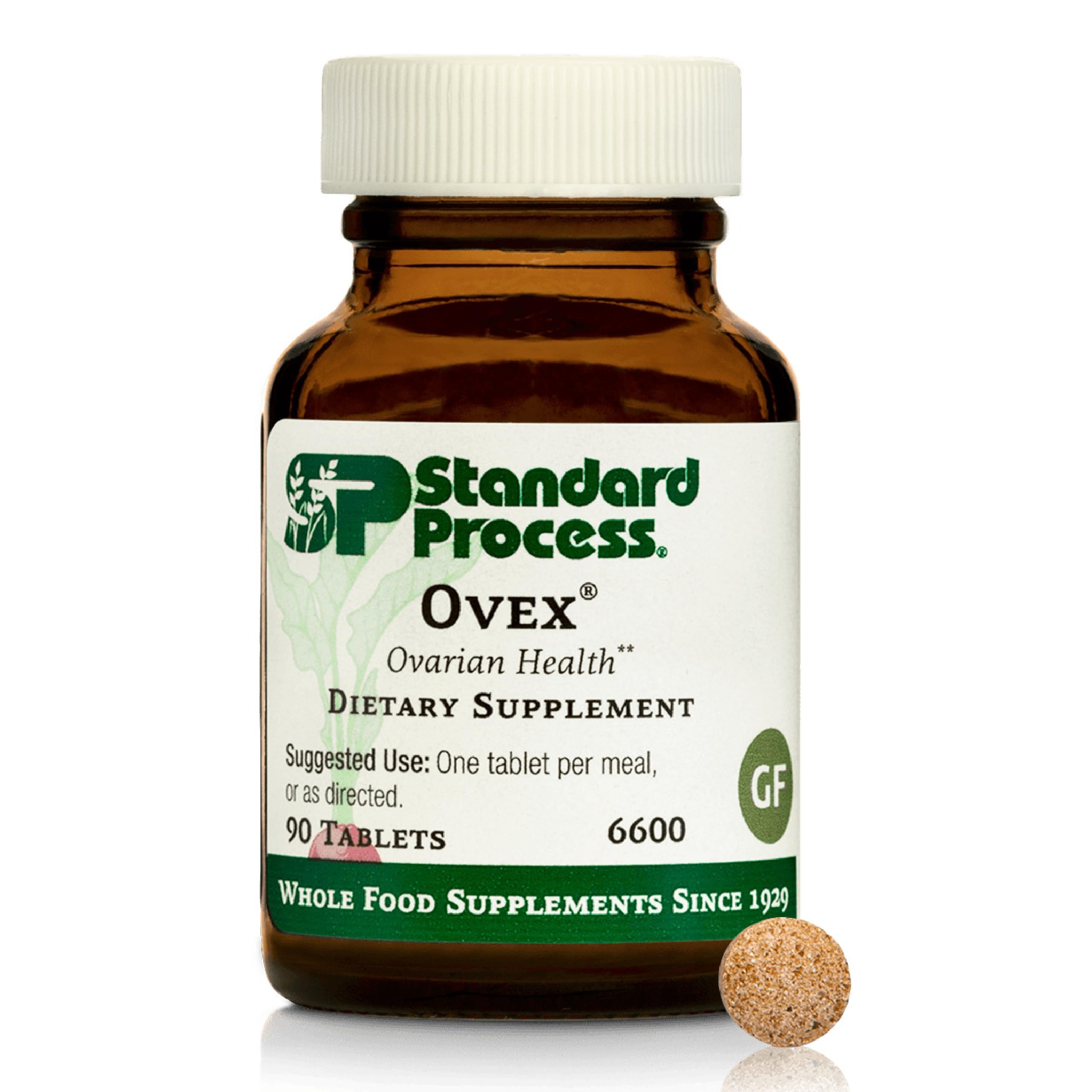 Standard Process Ovex bottle packaging with 90 tablets