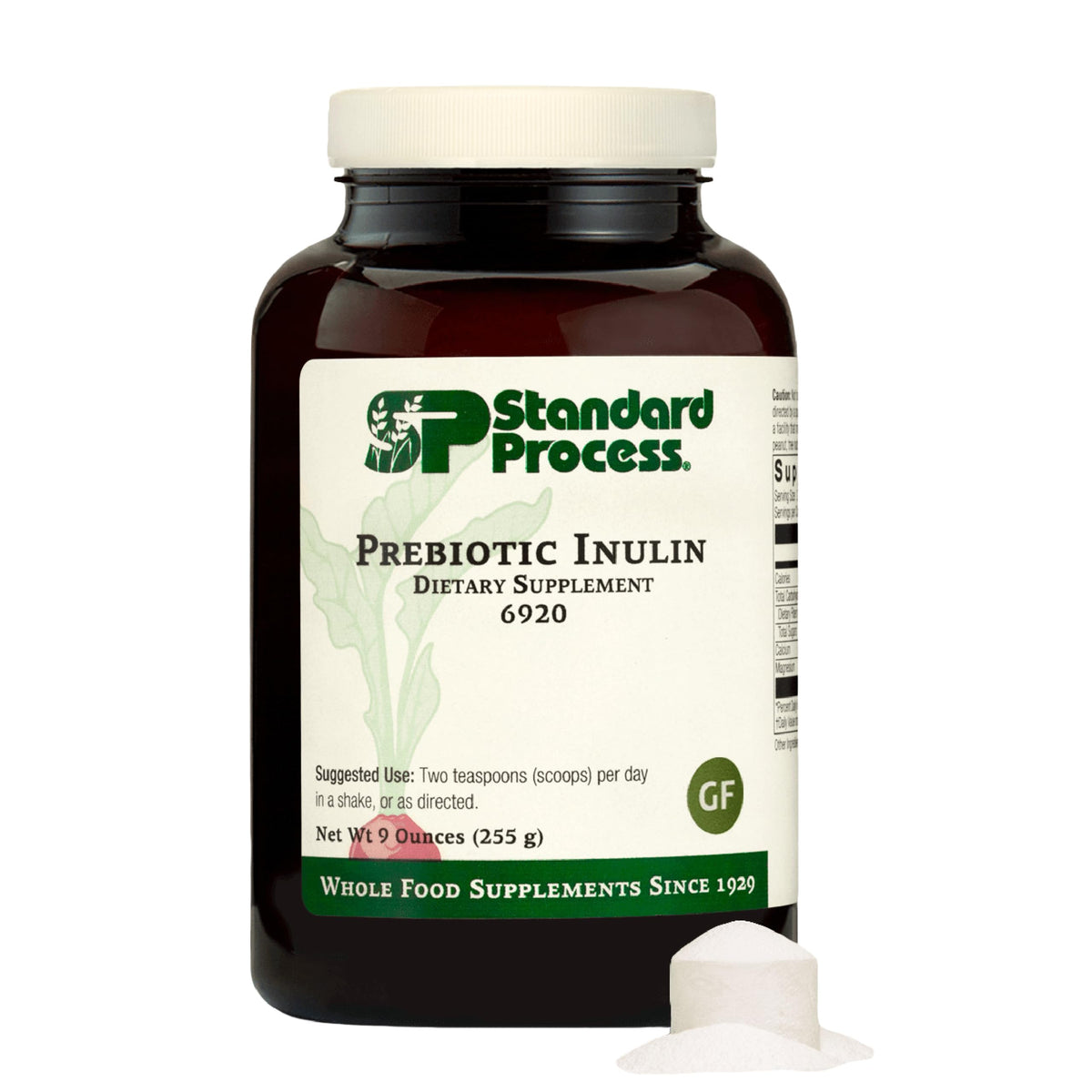 Standard Process Prebiotic Inulin bottle front label