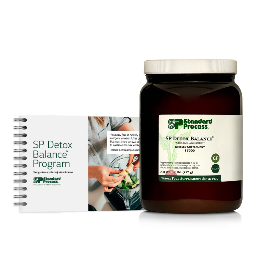 Standard Process SP Detox Balance kit packaging signaling a ready-to-use detox plan