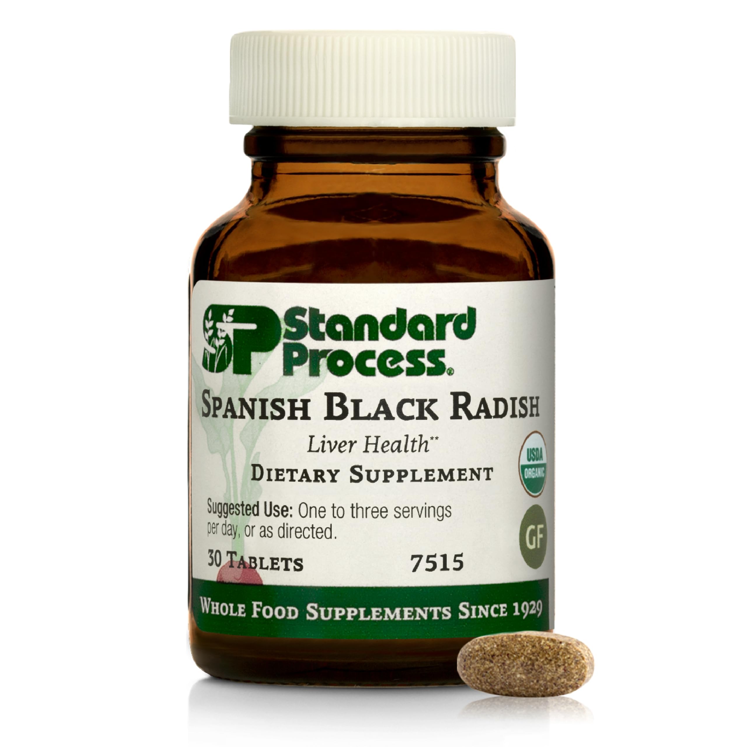 Standard Process Spanish Black Radish bottle promotes daily liver health support