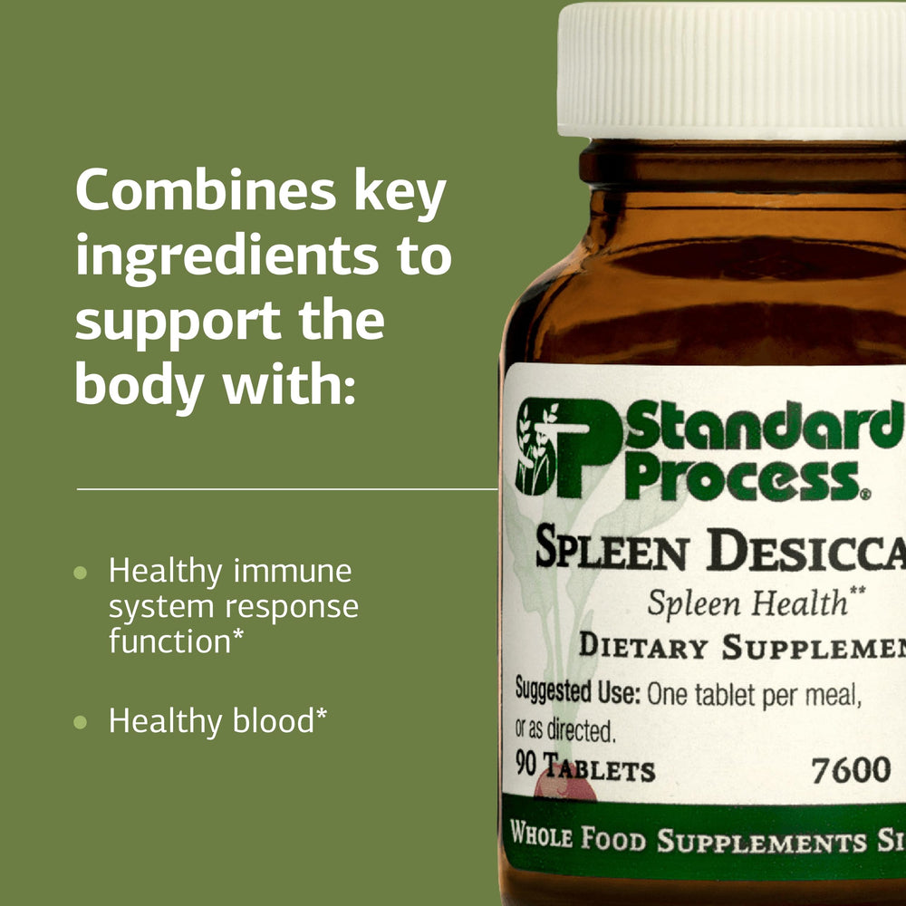 Graphic illustrating the proprietary bovine and ovine spleen blend