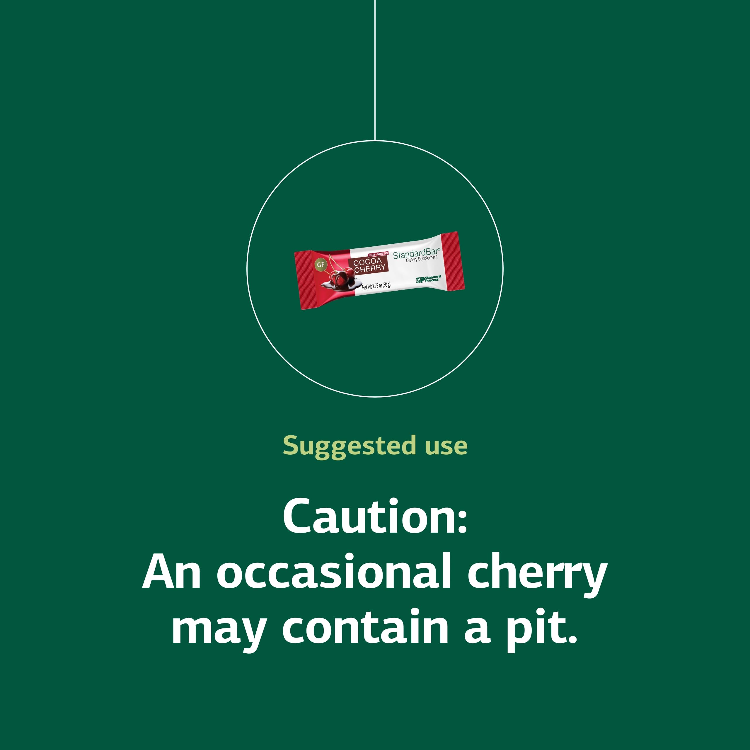 Standard Process StandardBar Cocoa Cherry ingredient panel highlights whole-food basis