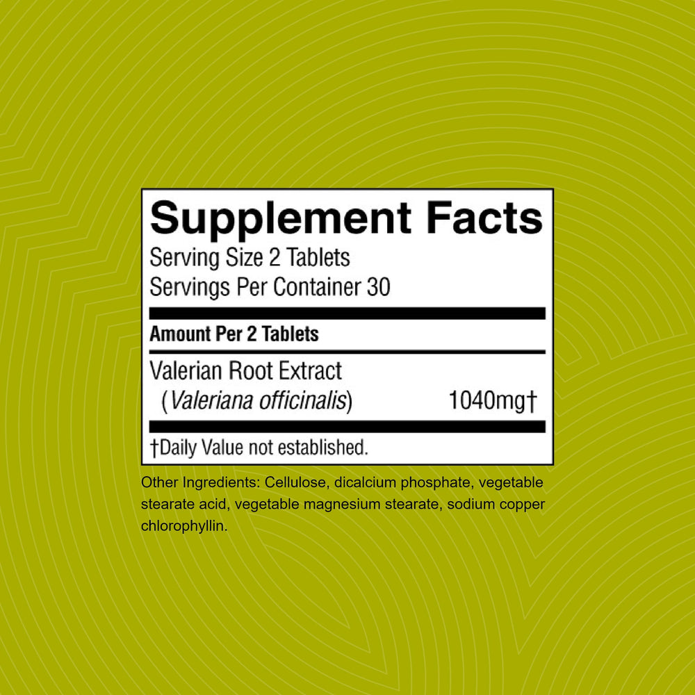 Illustration of standardized valerenic acids in valerian extract