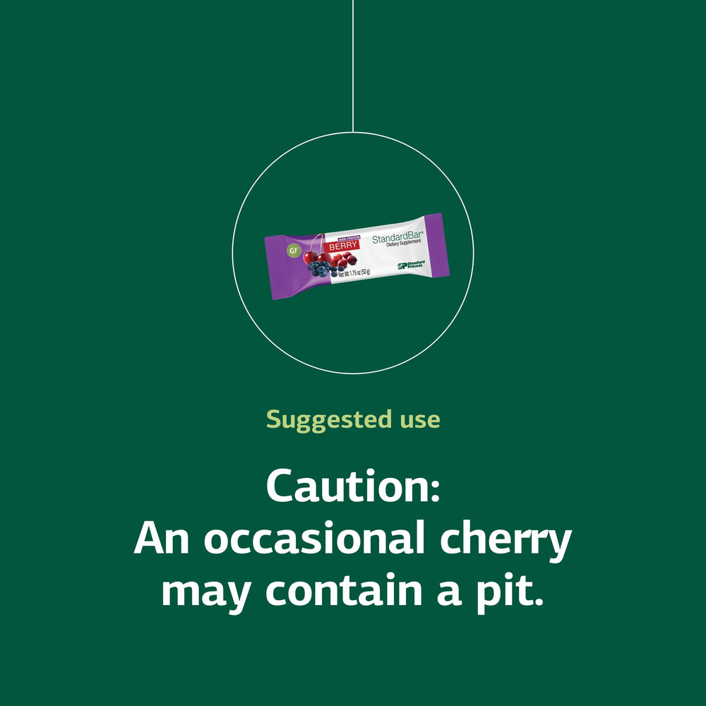 Standard Process StandardBar on-the-go wrapper suggests portable protein snack