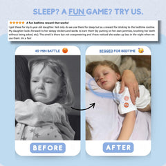 30-day sleep chart and animal-design sticker sheets for kids