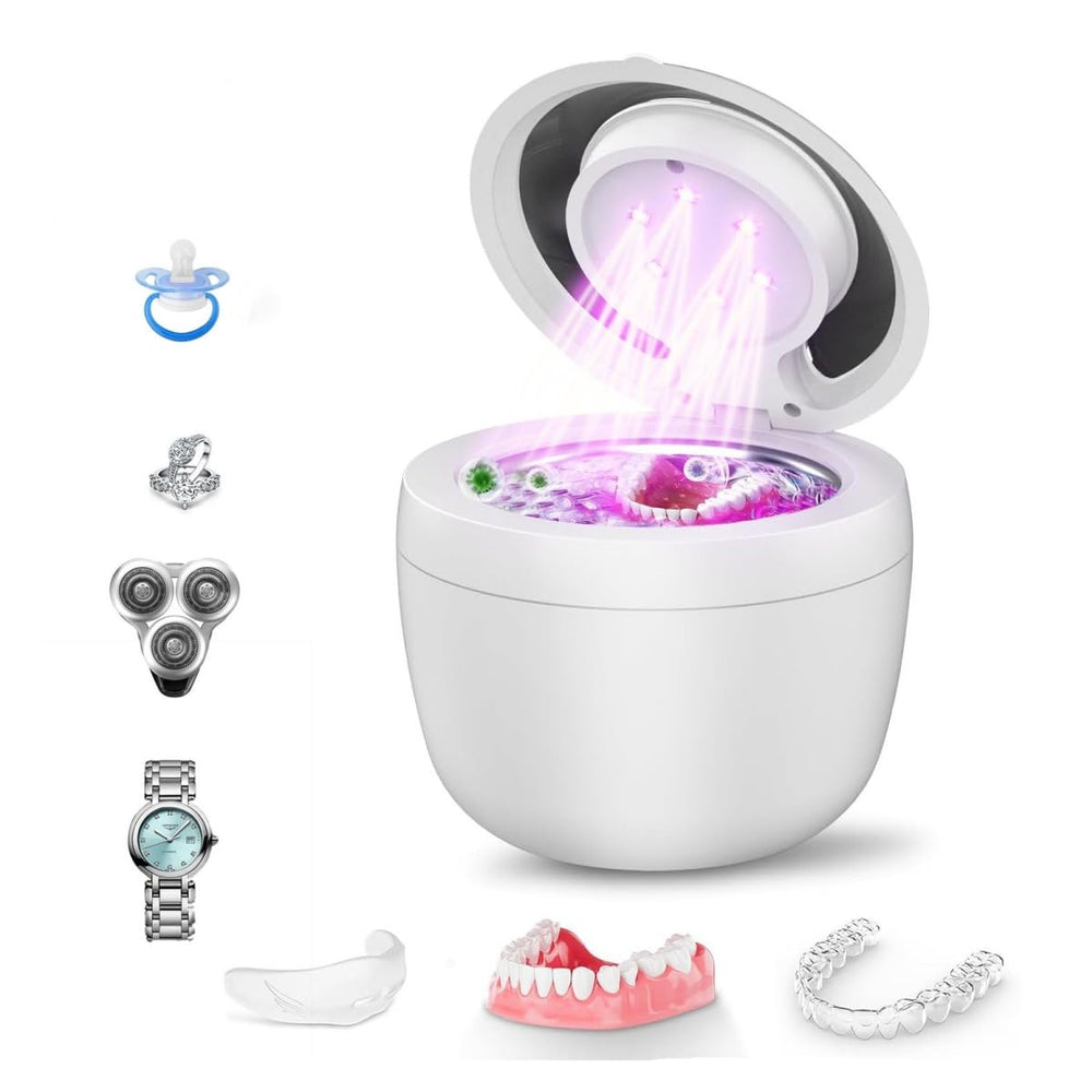 Staredy Ultrasonic Retainer Cleaner white unit with touchscreen