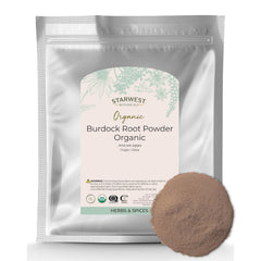 Starwest Botanicals Burdock Root Powder 1lb front view