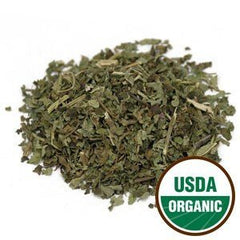 Close-up of Lemon Balm Leaf C/S packaging with Starwest label