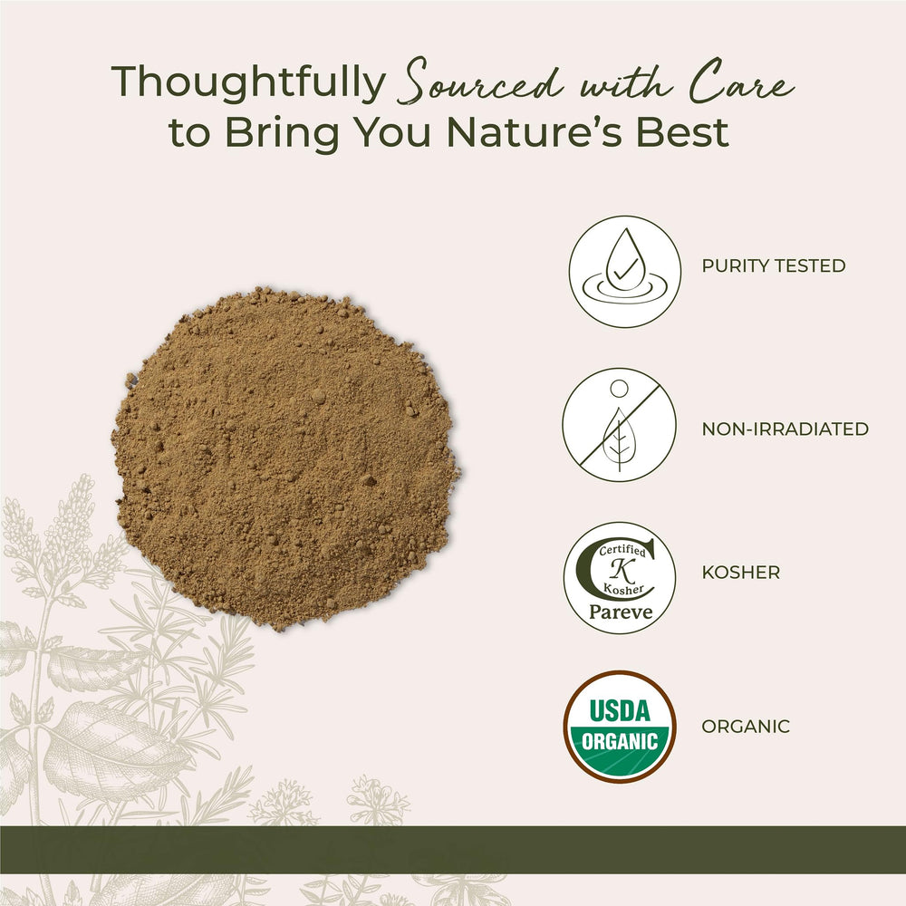 Calendula powder in a herbal tea blend