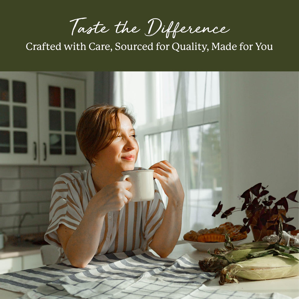 Powder being prepared for tea or tincture using a scoop