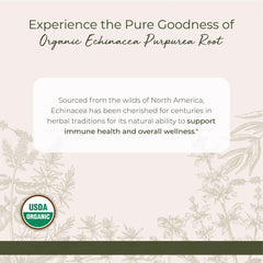 Dried Echinacea Purpurea root powder packaging from Starwest Botanicals