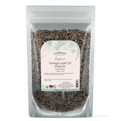 Cut and sifted ginkgo leaf, 4 oz bag