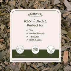 Dried ginkgo leaf loose herb for tea and blends