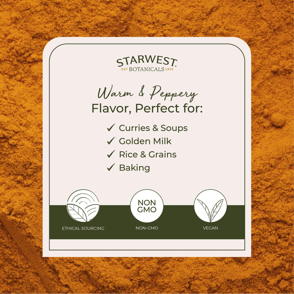 USDA Organic and Kosher certification labels on turmeric packaging