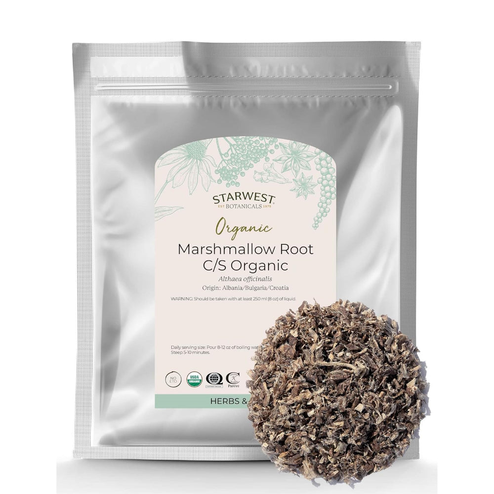 Starwest Organic Marshmallow Root cut and sifted in 1 lb bag