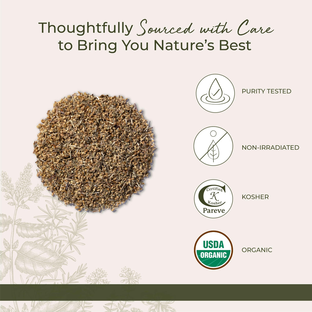 Organic kosher certified yarrow label