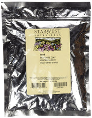 Starwest Botanicals Sodium Bentonite Clay 1 lb jar - front view
