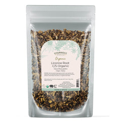Starwest Botanicals Organic Dried Licorice Root in 4 oz resealable pouch
