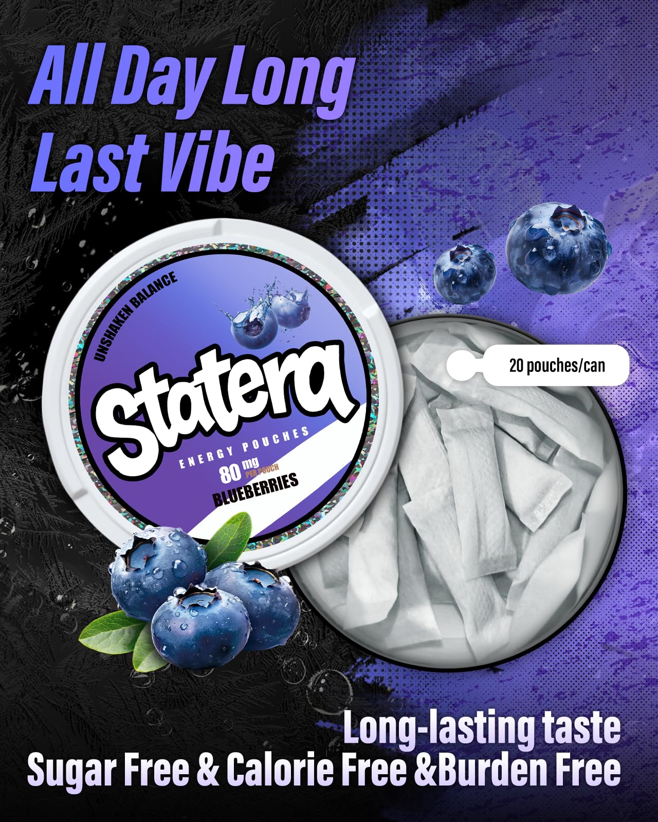 Statera energy pouches pocket-size carry for anytime energy on the move.