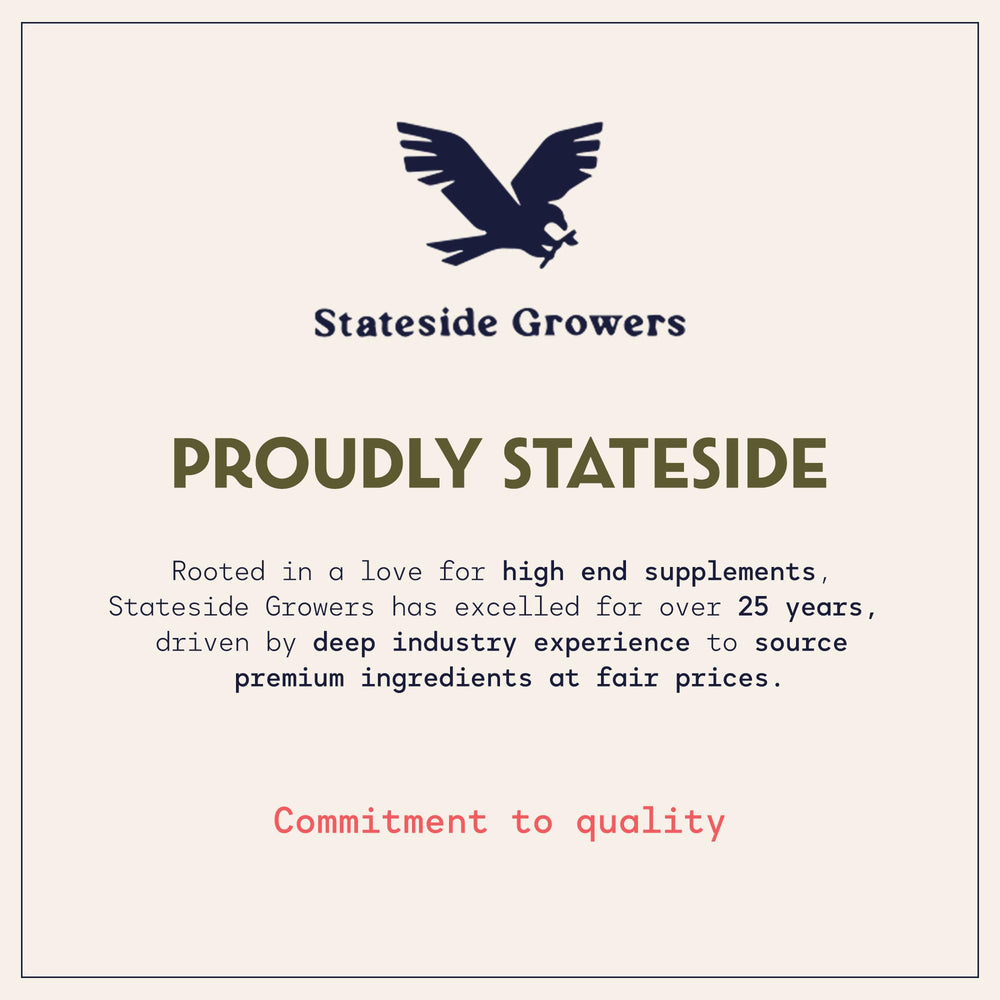 Stateside Growers wheatgrass gluten-free vegan badge image signals clean summer greens.