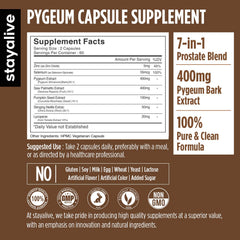 Pygeum Africanum extract with Saw Palmetto and Lycopene ingredients
