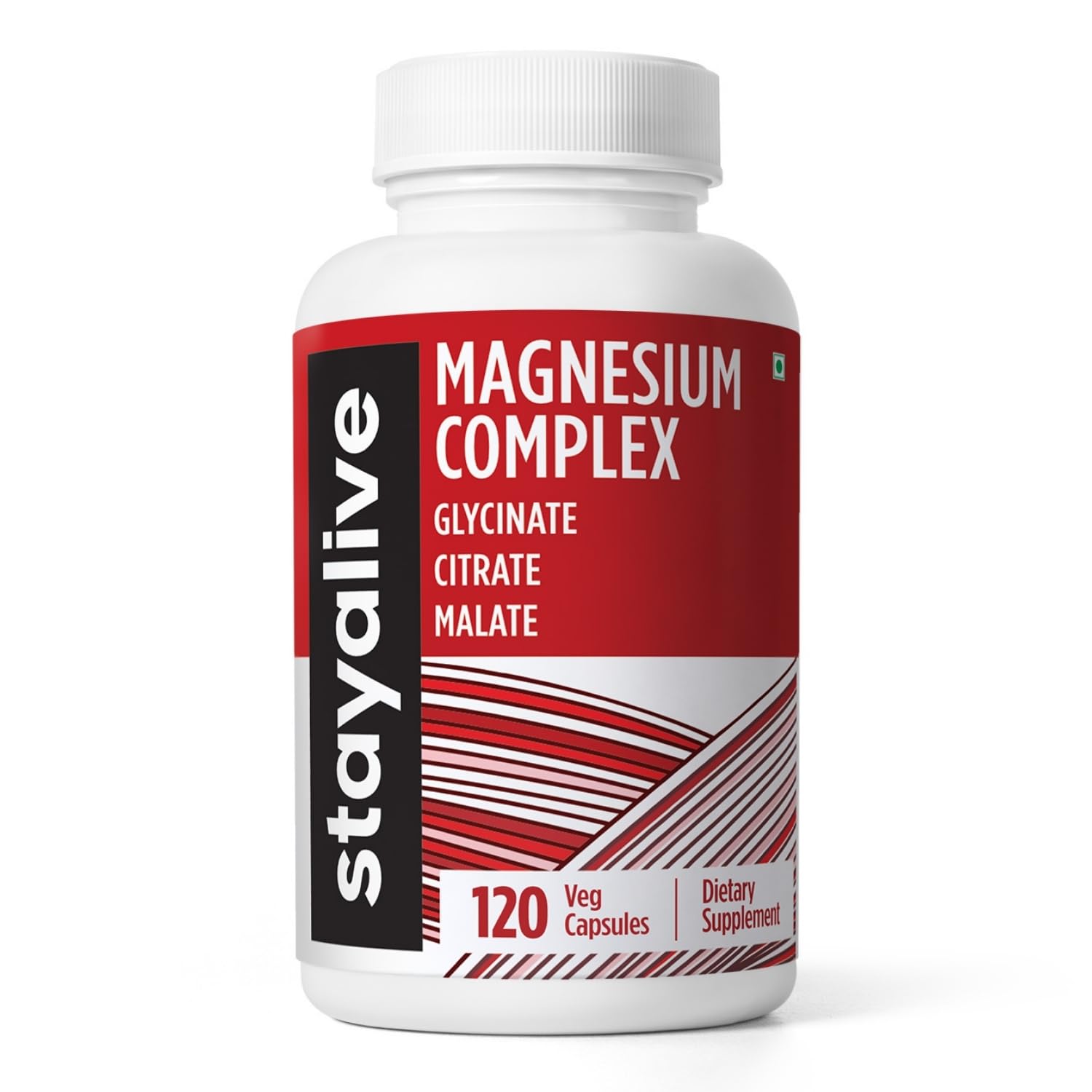 STAY ALIVE Triple Magnesium Complex bottle with 120 vegan capsules