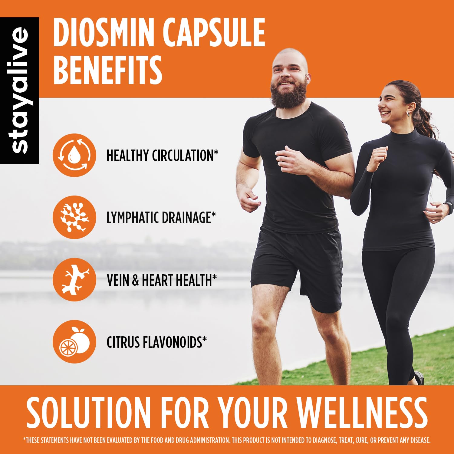 Two-month supply of StayAlive Diosmin 120 capsules