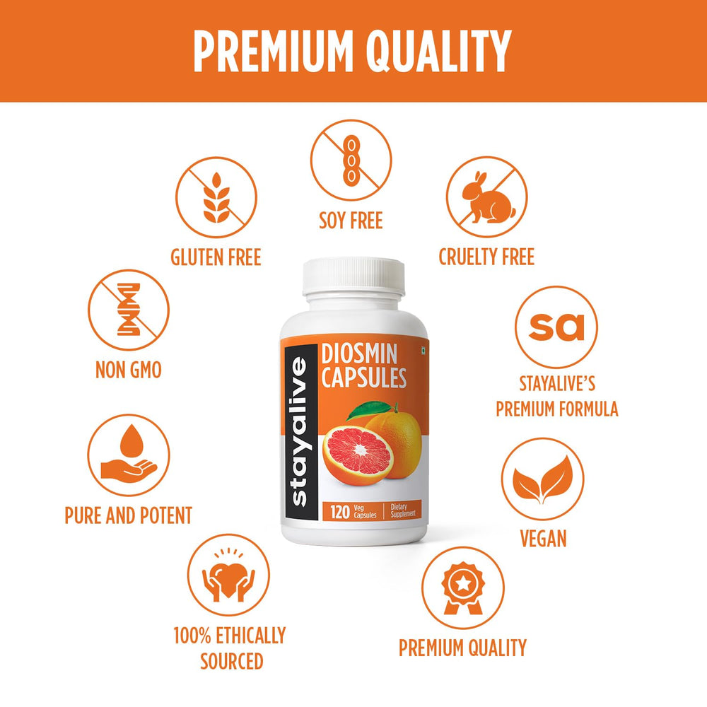Quality and purity certification for StayAlive Diosmin