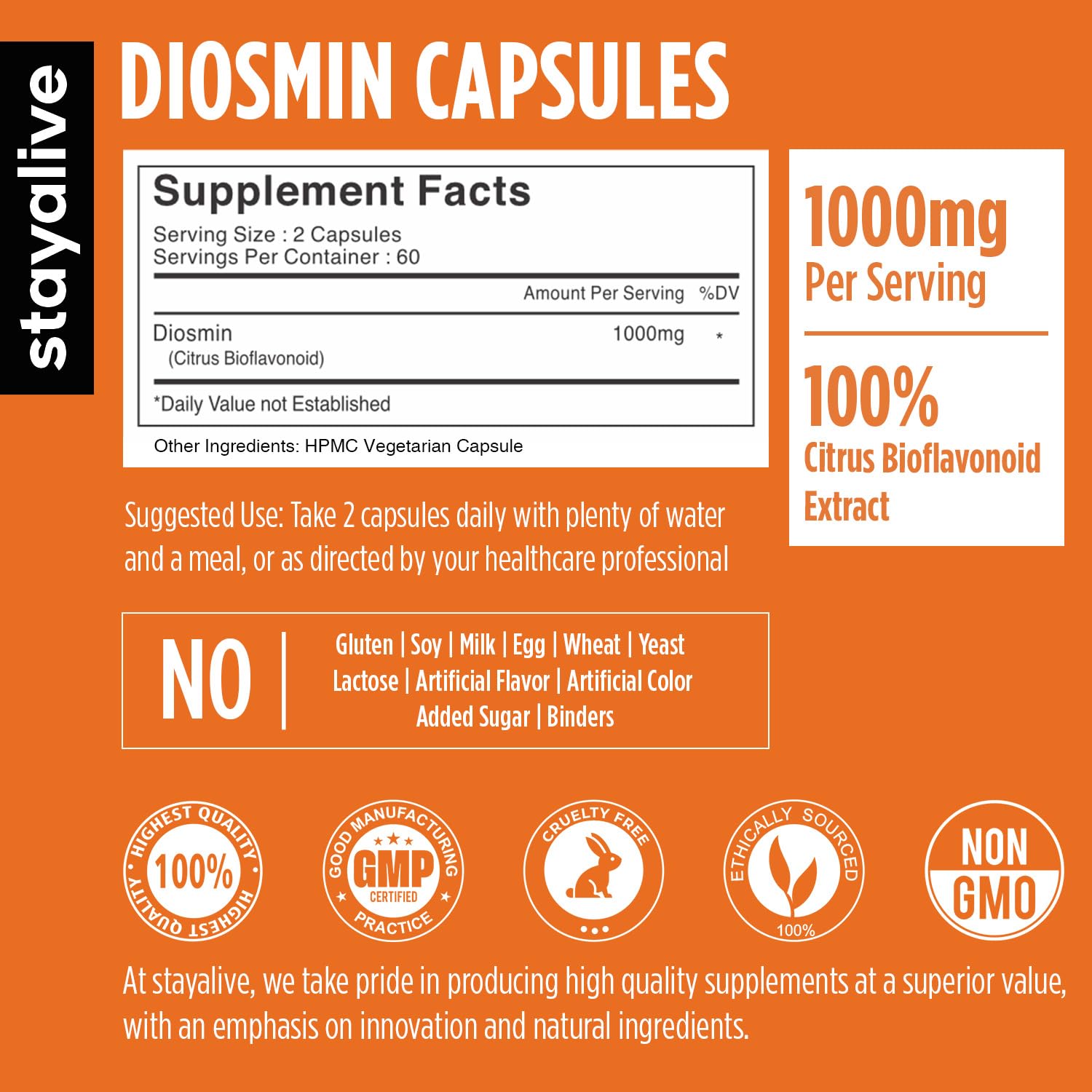 Citrus bioflavonoids extract used in StayAlive Diosmin