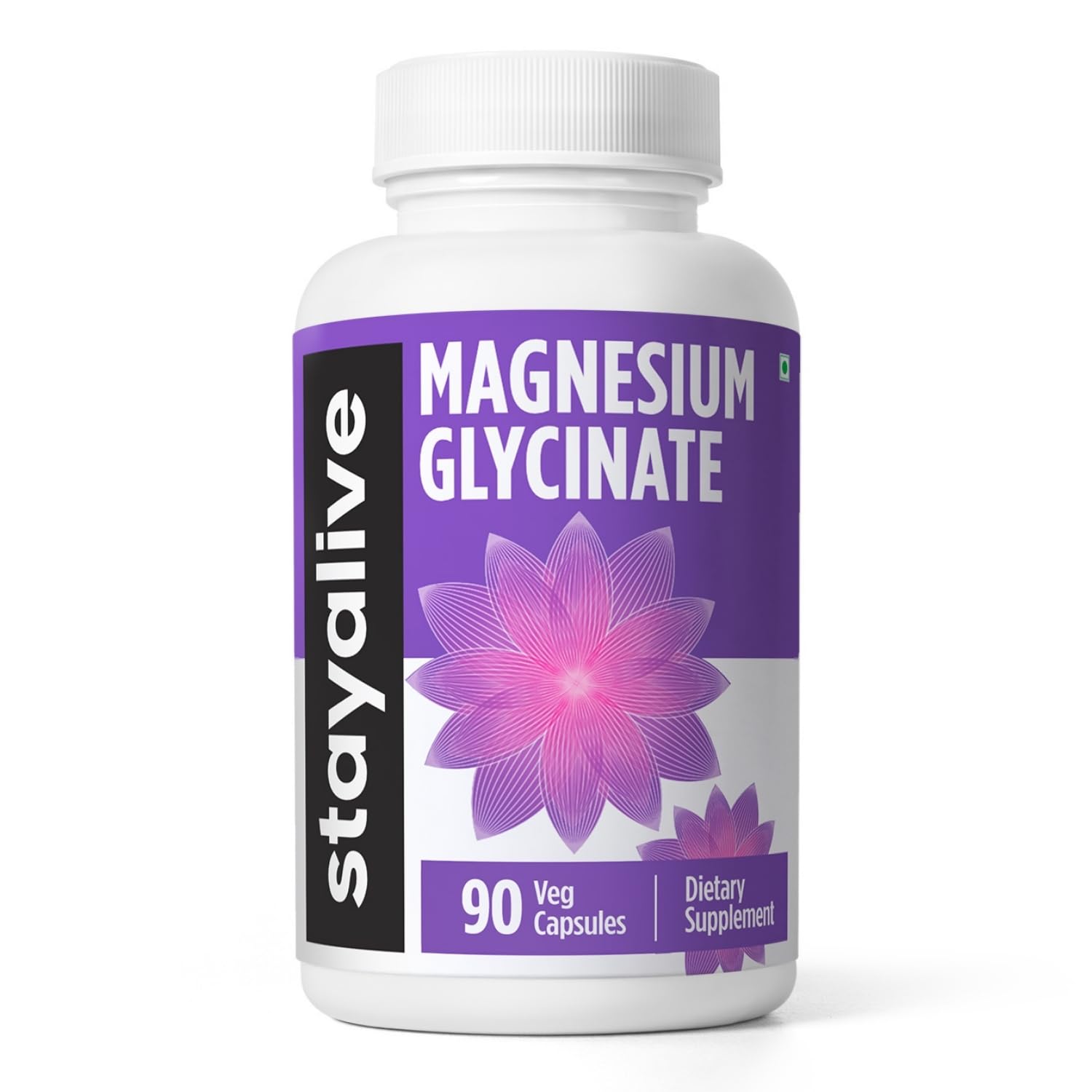 StayAlive magnesium glycinate bottle 90 capsules
