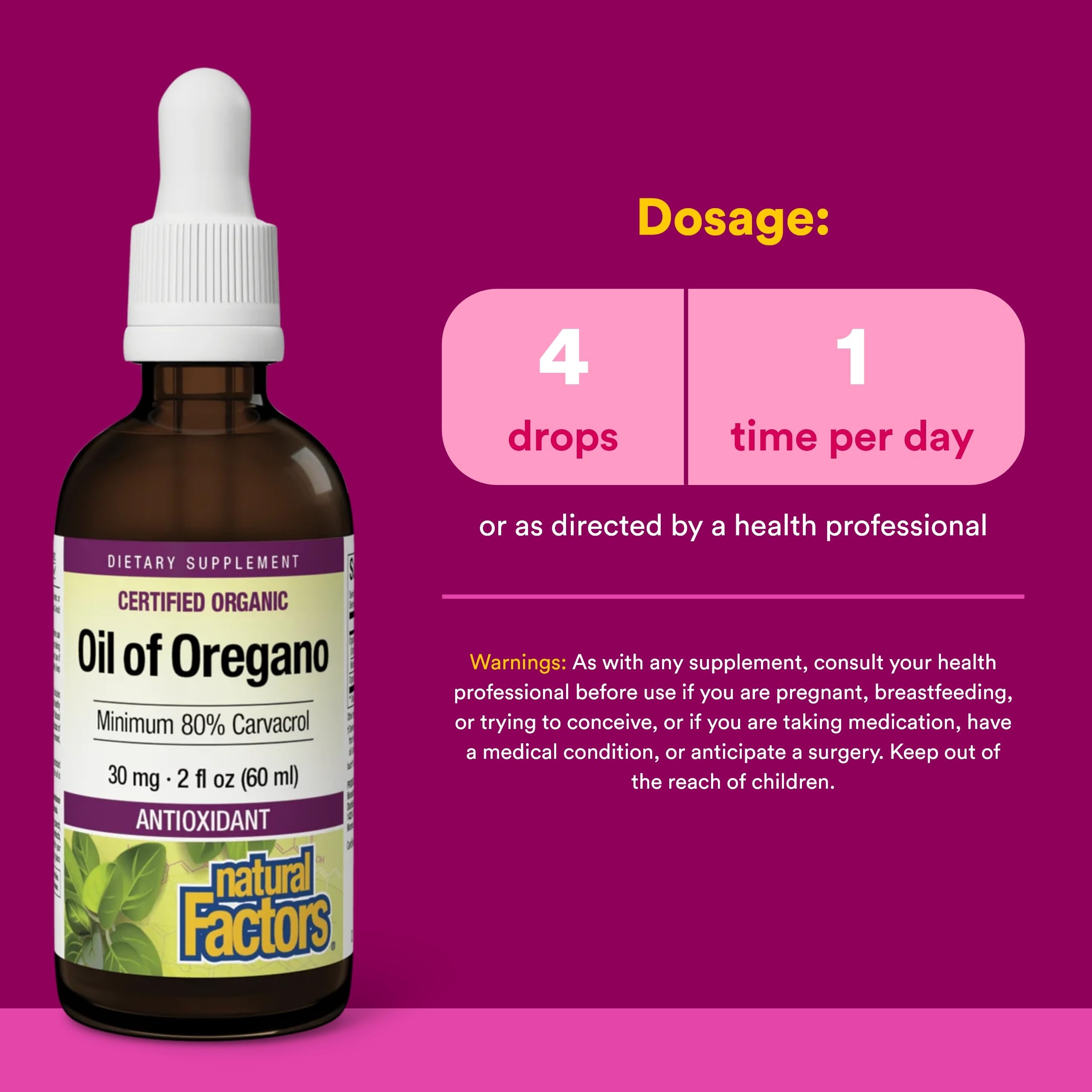Steam-distilled oregano oil illustration