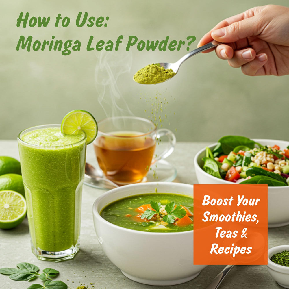 Steam sterilized and non-irradiated moringa powder