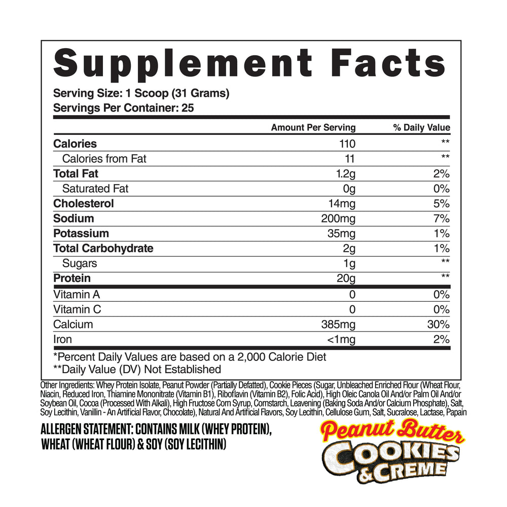 Steel Supplements Whey-ISO powder scoop highlighting gluten-free, low-carb protein source