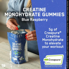 Close-up of blue raspberry gummies showing texture