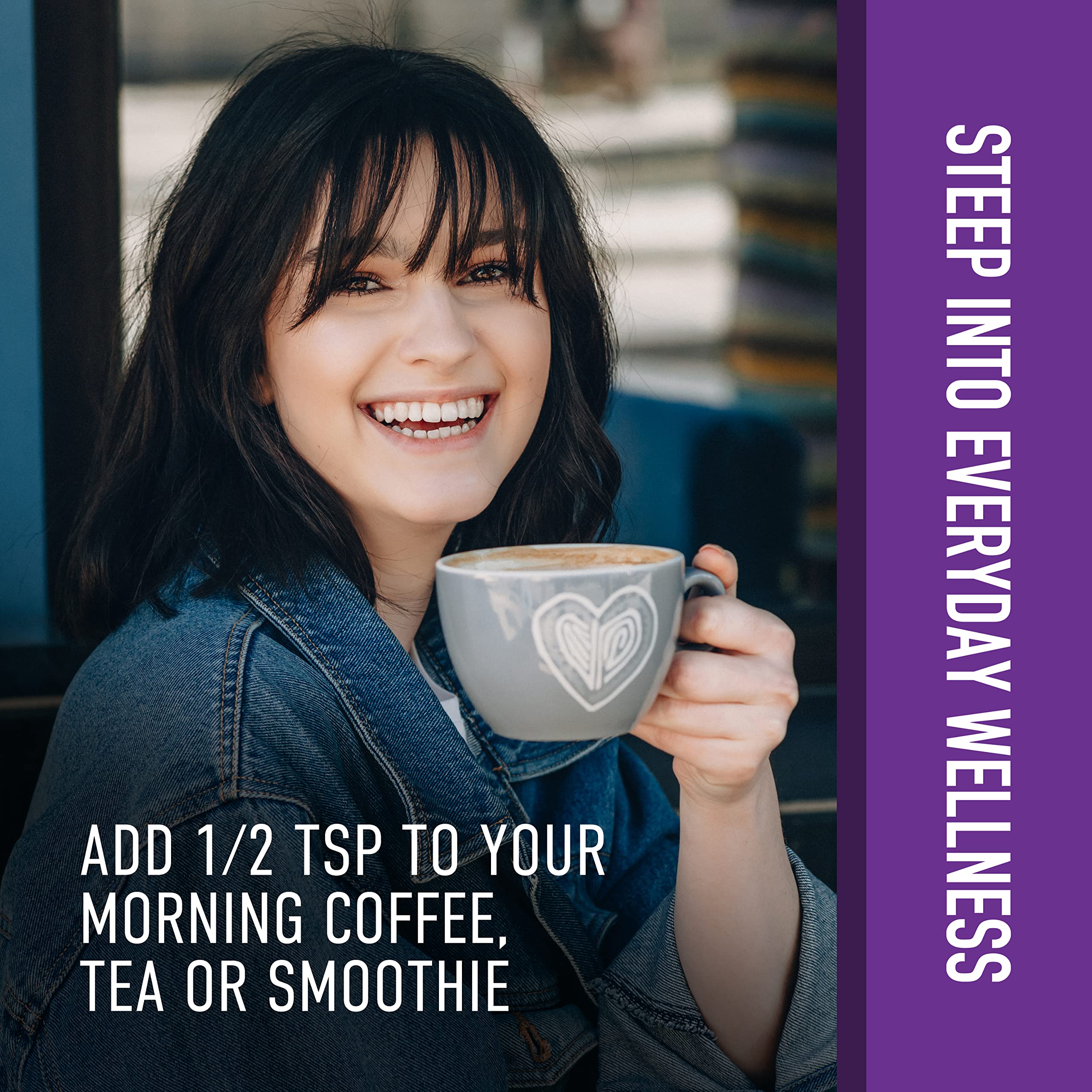 Serving suggestion: add 1/2 teaspoon to beverage