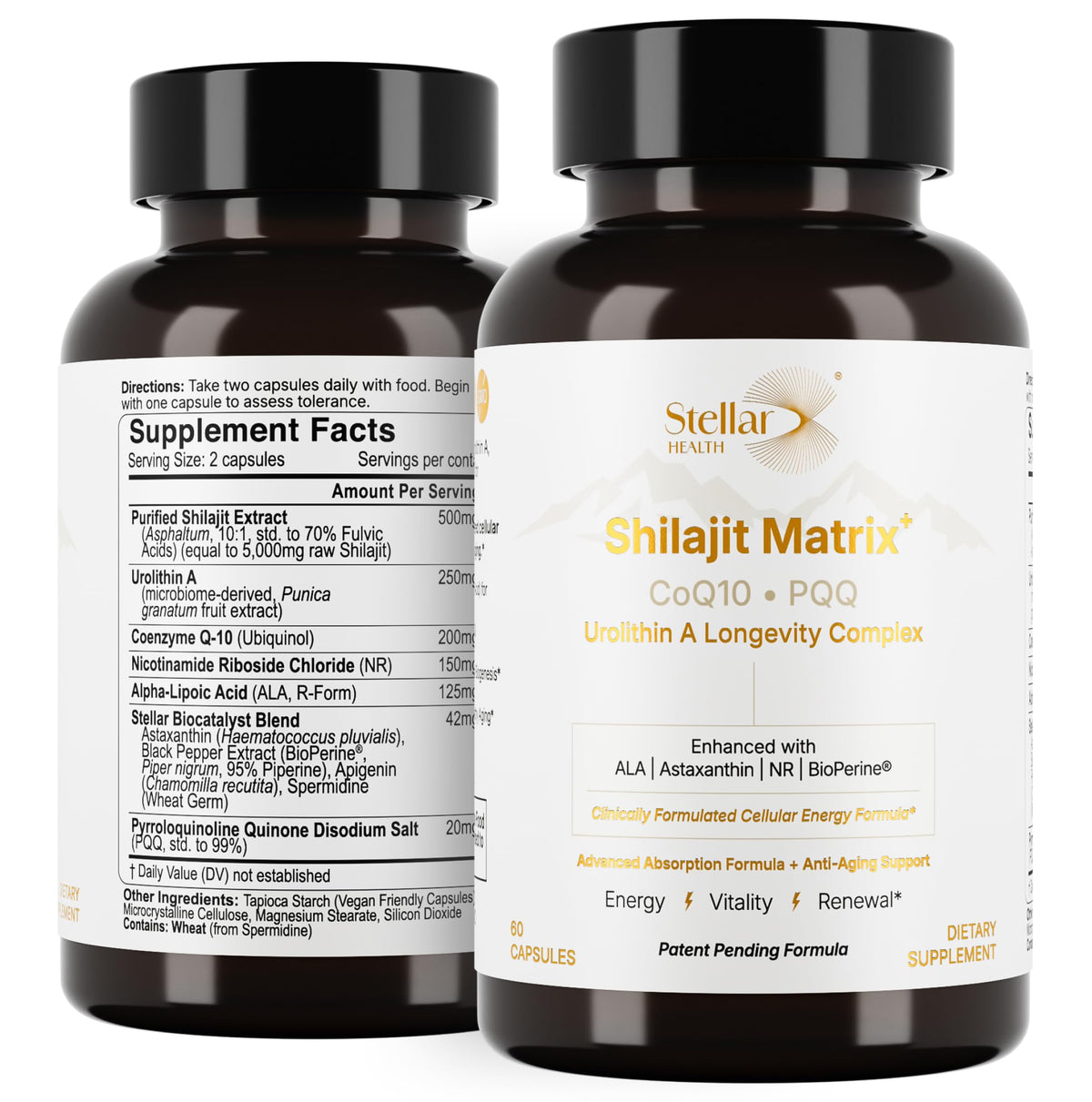 Stellar Health Shilajit NAD+ Complex bottle