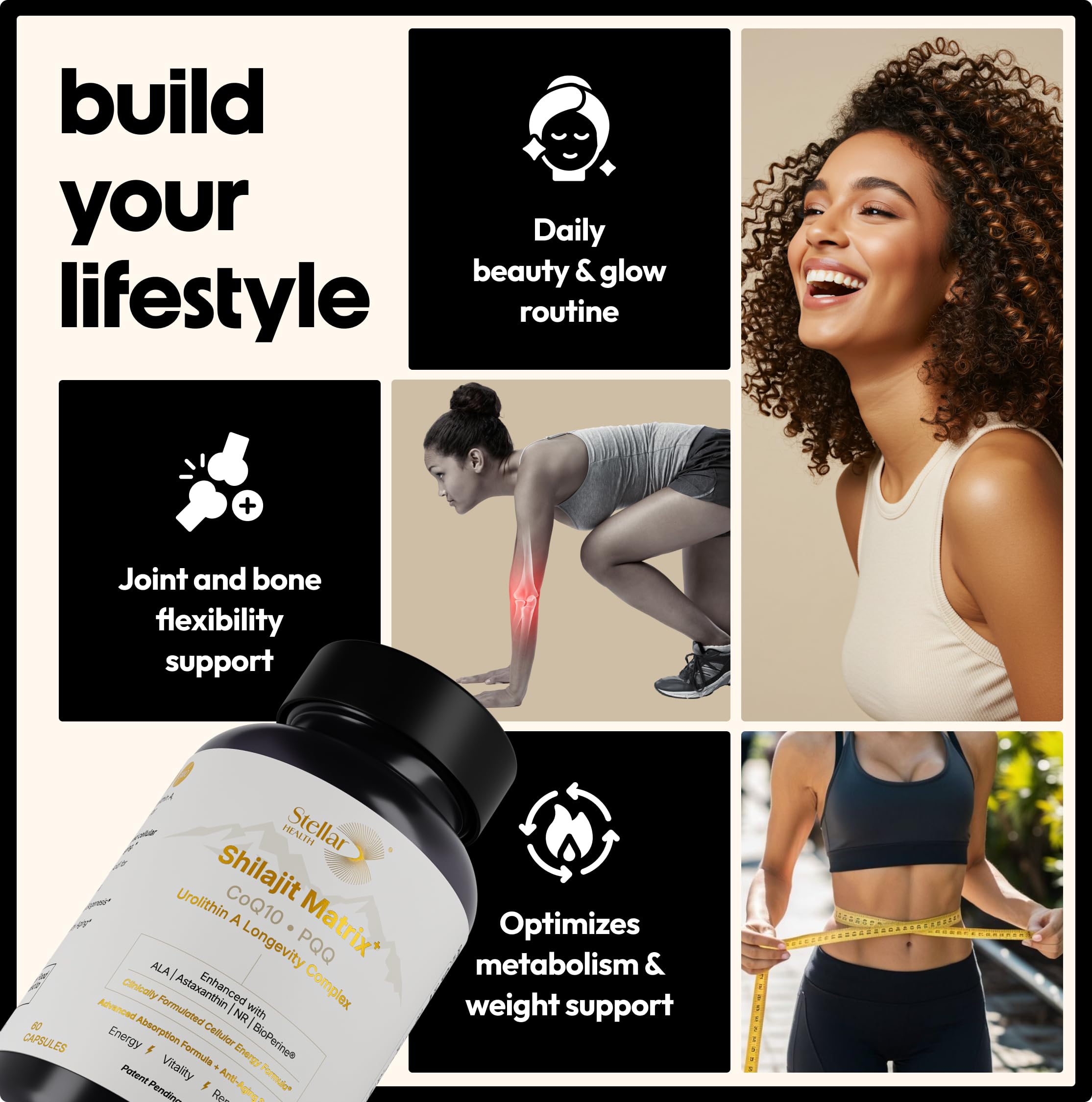 Astaxanthin, Apigenin, and Spermidine ingredients