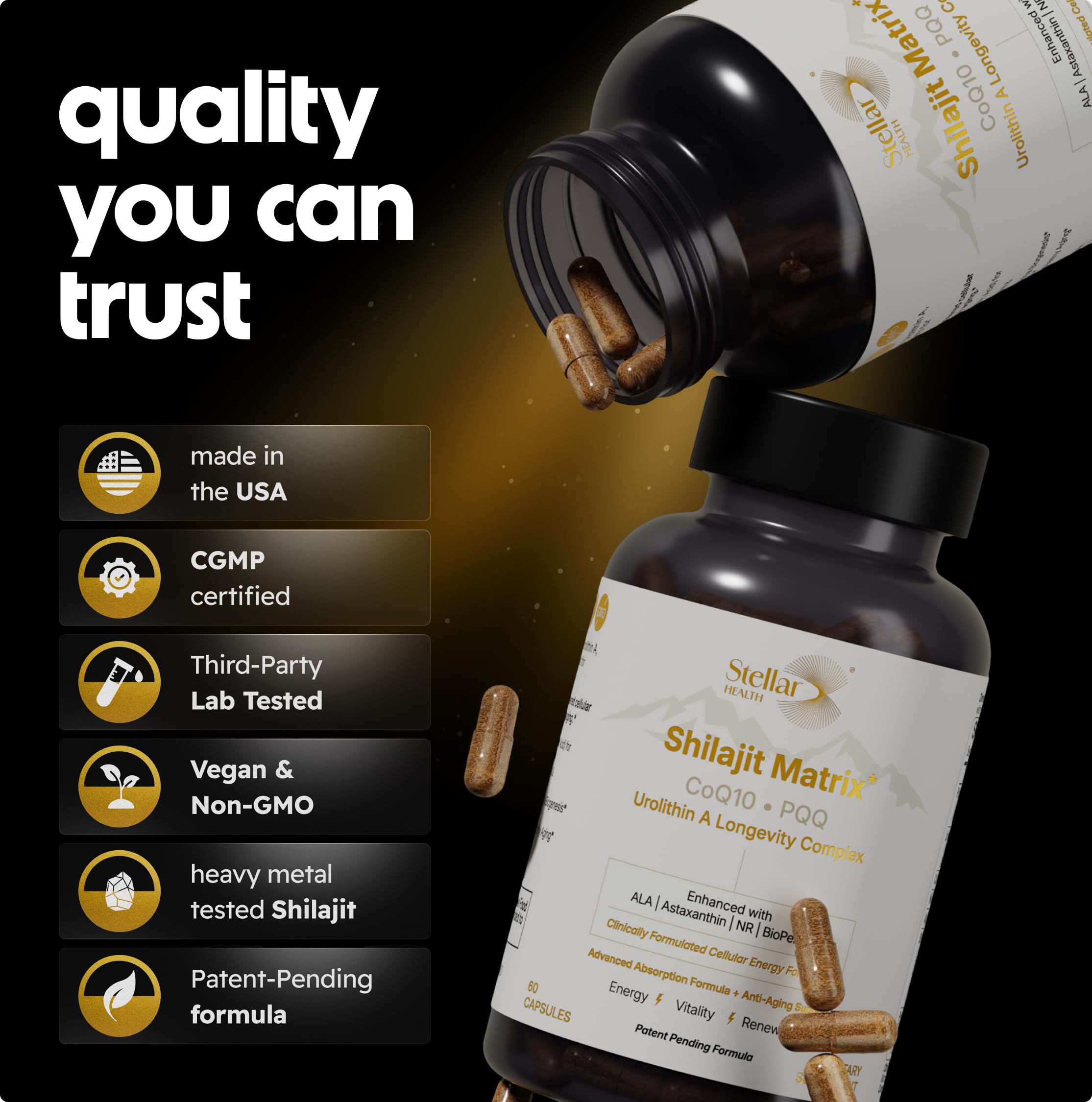 Non-GMO gluten-free vegan capsules