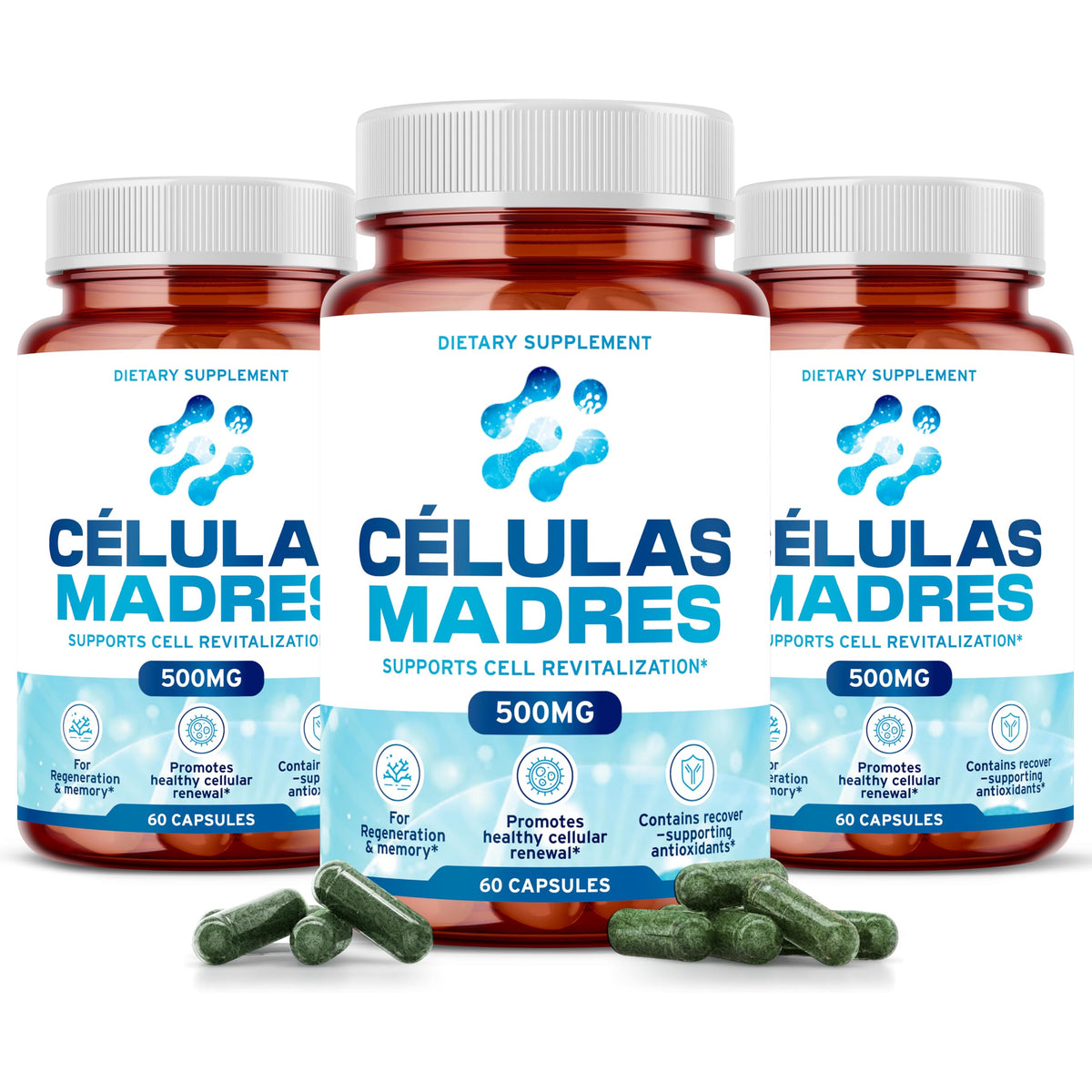 Stem Cell Supplements 500mg bottle with 180 capsules