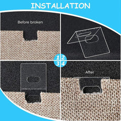 Stem clip size 1.2x0.3 inch for blinds carriers