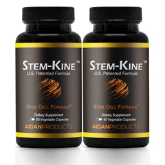 Stem-Kine stem cell supplement bottle and packaging